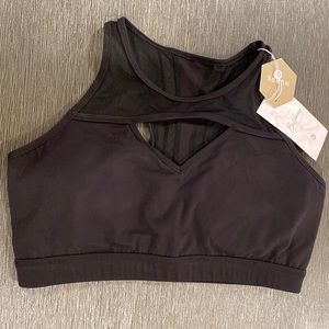 Buffbunny Ambrosia Sports Bra Onyx Black Size X Large NWT
